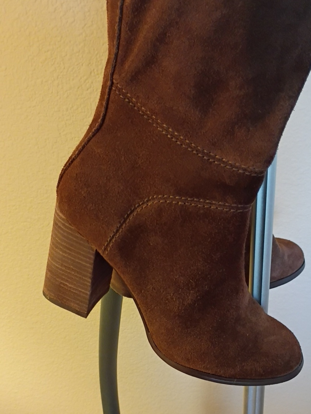 Steve Madden Women's Over-the-Knee Suede Boots in Chestnut Brown Novela Size 8.5 - Picture 5 of 17